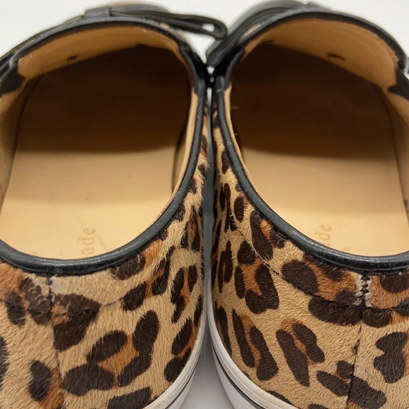 Kate Spade Delise Leopard Print Calf Hair Slip Ons - Size 7 1/2 - Picture 9 of 12